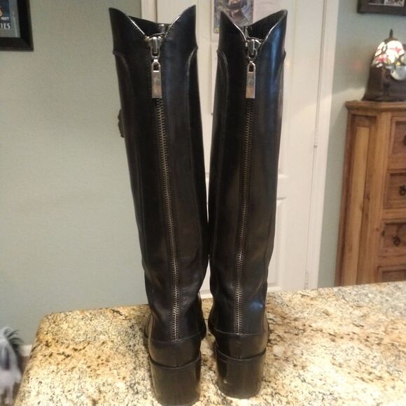 Franco Sarto Medium Leather Tall Zipper Boot Womens sz 7 M style 23487001 - Picture 9 of 12